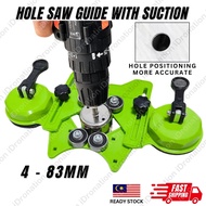 Hole Saw Core Drill Bit Guide Openings Locator Adjustable 4-83mm with Single Dual Vacuum Base Sucker