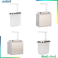 [ Sauce Pump Dispenser 1L/2L Oil Ketchup Container For Restaurant