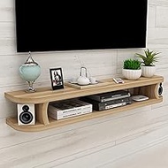 WANGPP Floating TV Cabinet Wall-Mounted Shelf/TV Stand,Entertainment Shelf Cabinet for Living Room,with Door and Storage Unit Audio/Video Console Multimedia Console