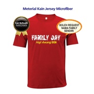 Baju Family Day Boleh Letak Nama Family