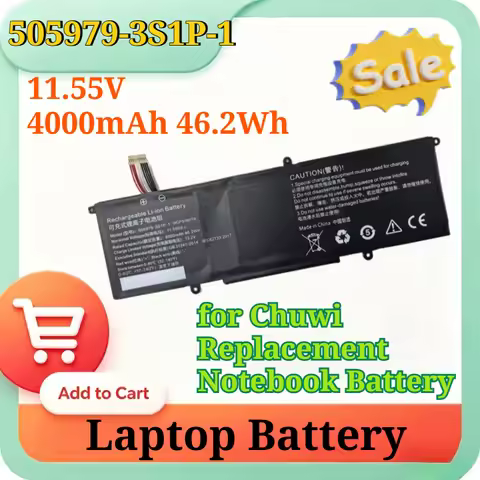 505979-3S1P-1/3S1P 5059B4-2S-1/2S/2S1P 11.55/7.6V 4000/5000mAh 46.2/38Wh Laptop Battery for Chuwi Re