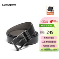 11💕 Samsonite/Samsonite Belt Men's Casual Business Belt Belt Pin Buckle Gift Box NQ1*09015 120CM TWZN