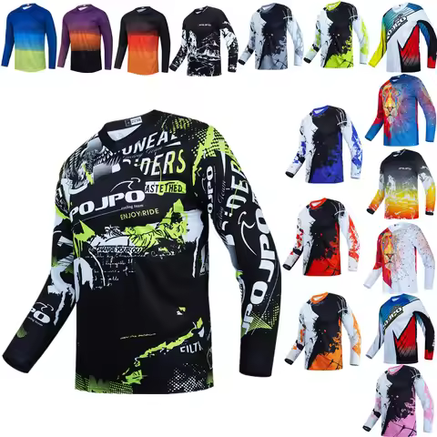 Motocross Jersey Youth Dirt Bike Jersey Kids bmx Shirt Off Road mtb Jersey Boys Motocycle Shirt Endu