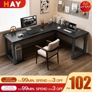 L Shape Table Meja Komputer Office Table Home Computer Desk 180/160/140/120CM Study Table Gaming Tab