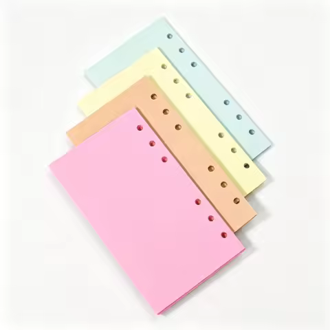 A6 Paper Refill A6 Inserts 6 Hole Binder Refillable Notebook Binder Notebook Sheets Planner Journal 