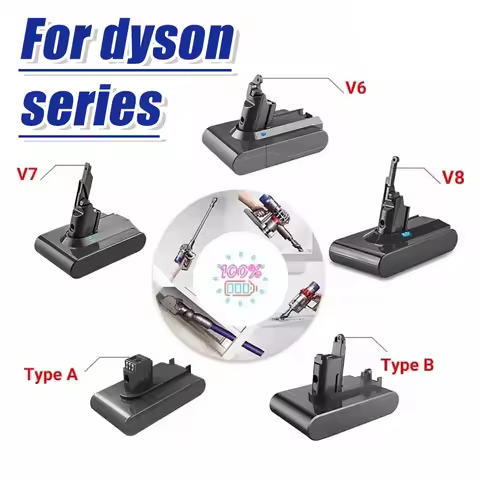Vacuum Cleaner Rechargeable Battery for Dyson V6 V7 V8 Series SV07 SV09 SV10 DC58 DC31 DC34 Absolute