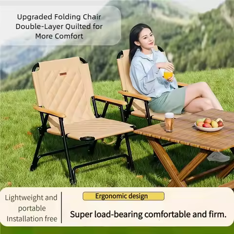 Outdoor Folding Chair Portable Kermit Chair, Beach Stool Ultra-Light Camping Chair lightweight Porta