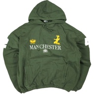 Umbro x SLAM JAM 25AW 特別版曼徹斯特面具連帽衫 UBMW0395FA245 L 深橄欖綠抓絨套頭衛衣 [二手] [umbro × SLAM JAM]