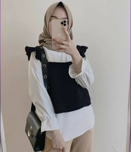 Loren blouse 2in1 / baju setelan wanita terbaru 2021 kekinian / atasan baju remaja perempuan / atasa