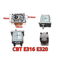 CBT E316 E320 Hydraulic Pump, 4-key core, flow 16cc 20cc.