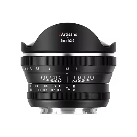 7artisans 6mm F2.0 APS-C 220° Ultra Wide Fisheye Manual Focus Prime Lens Photography for Sony E Niko