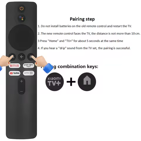 XMRM-M6 Remote for Xiaomi TV Box S 2nd Gen 4K, Compatible with L55M6-ESG/ARG/MDZ-24-AA