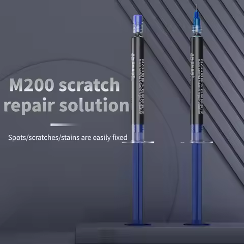 Lanrui M200 Scratch Repair Solution 3ml Black Camera Lens Spot Scratch Stain Repair Liquid for Mobil