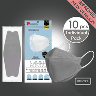 Dark Grey [Ready Stock] 4 ply 3D Korean Mask Disposable KF94 Face Mask BFE&gt;99% [Medeis x DAMAH]