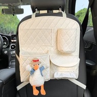 全城熱賣 - 汽車椅背收納袋 4格分區 | 奶瓶位+平板袋+抽紙口 | 加厚防踢設計 急煞不晃 | 的士/七人車通用