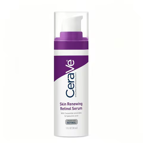 CeraVe Retinol Face Serum, Hyaluronic Acid Niacinamide Formula, Daily Facial Skin Care Essence, 1 Oz