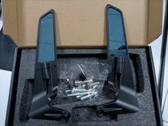 Motorcycle Side Mirror Aluminum+Glass Wind Wing Side Rearview Reversing Mirror For BMW S1000R S 1000