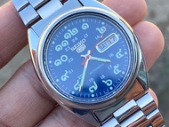 Seiko5 automatic 7009 หน้าปัดเลขไทยสีน้ำเงินสายเห