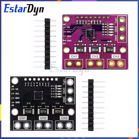 I2C SMBUS INA3221 Triple-Channel Shunt Current Power Supply Voltage Monitor Sensor Board Module Repl