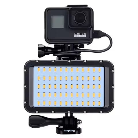 Fill Lamp Power Light Camera Light Diving Waterproof LED Light For GoPro Hero 121109 7 8 6 5 Xiaomi 