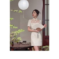 Cheongsam Dress Long Dress Cheongsam Dress Retro Dress Improved Cheongsam Long Dress Dress Cheongsam Improved Improved Cheongsam Long Cheongsam