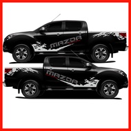 Mazda BT 50 pro สติ๊กเกอร์แต่งลายโคลน Mazda สติ๊กเกอร์ลายศูนย์มาสด้าบีที 50โปร สติ๊กเกอร์ติดรถ ชุดแต