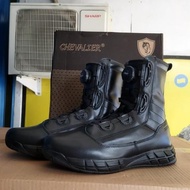 Sepatu PDL Tali Putar Tactical atau Chevalier Full Kulit