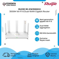 - Ruijie RG-EW3000GX, 3000M Wi-Fi 6 Dual-WAN Gigabit Router / Replacement for RG-EW1800GX PRO