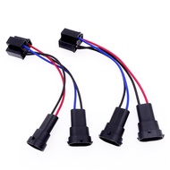 1 Pair Car Headlight Light Harness Dual Beam Conversion Cable Socket Plug Adapter For H4 To H11 Wire