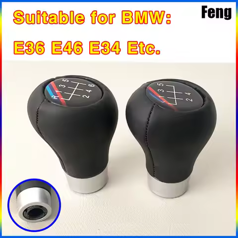 001 Car Gear Shift Knob For BMW 6-speed 5-speed Only For E36 E34 E46 Automobile Gear Lever Head Shif