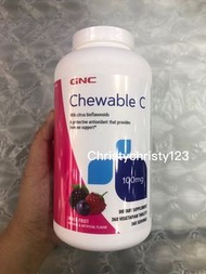 (大樽 360粒) ~GNC 維他命C 咀嚼片-雜果味 100MG (GNC Chewable C -Mixed Fruit) ~到期日: 2025年 09月