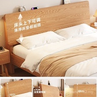 1m 5 Large Household 1m Real Bed 1m Log 8 Style Wooden Bed Oak Bed Frame 2 Bedroom Single Bed Wooden