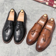 Promo Import Formal Sepatu Pria Tassel Loafer Kulit Asli Sepatu