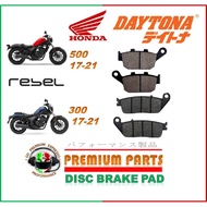 REBEL 300 500 17-21 CMX 500 HONDA DISC BRAKE PADS DAYTONA