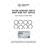 Foton Parts Engine Piston Snap Ring Set (8pcs): Tornado 2.5 4BD1 4BB1 Engine