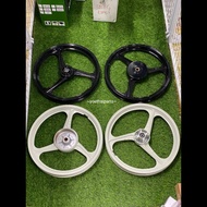 [FREE TUBELESS VALVE] Sport Rim Yamaha Ego Ego S Nouvo S Ego S fi Enkei 3 Batang (1.6/1.6) 17 Hitam Putih / Sport Rim En