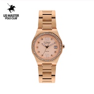 US Master Polo Club นาฬิกาข้อมือผู้หญิง DETROIT GRAND DIAMOND DATE สายสแตนเลส รุ่น USM-DE25