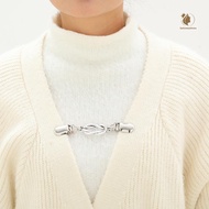 [PE] 3 Pcs Sweater Clips Cinch Clips Vintage Dress Clip Ba Cinch Shawl Cardigan Collar Clip To Tight