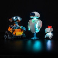 BRICK BRINE Remote Control Light Set+No Main Body Applicable LEGO 43279 Wali And Eve Set+Power Set