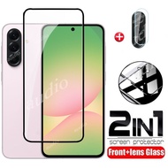 For Samsung A56 5G 2in1 Tempered Glass Film For Samsung Galaxy A56 GalaxyA56 5G 2025 Screen Protecto