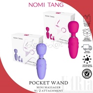 Nomi Tang Pocket Wand Mini Vibrator With 2 Attachments [Authorized Dealer]
