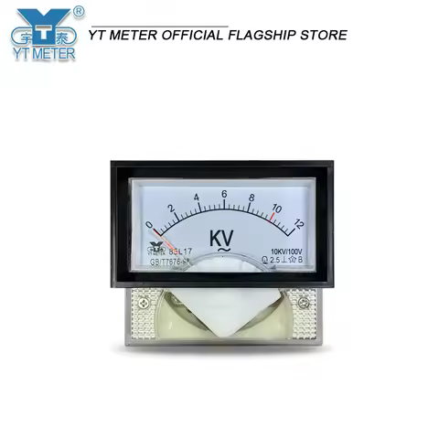 85L17 100V high voltage voltmeter 3.6kv 7.2kv 10KV 12KV 40KV Pointer kilovolt meter ac