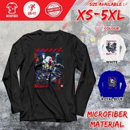 GUNDAM Exia Barbatos Ariel Cartoon Dri-Fit XS-5XL Polyester Microfiber Long Sleeve Baju T-Shirt GDV3