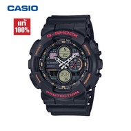 NEW Casio G-shock watch for men ของแท้100% นาฬิกา รุ่นGA-140-1A4 นาฬิกาผู้ชาย จัดส่งพร้อมกล่องคู่มือใบประกันศูนย์CMG 1ปี💯% กันน้ำ 100%