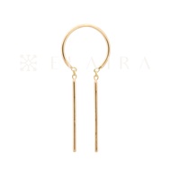 14k Solid Gold Chime Earrings