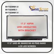 17.3" UHD(3840X2160) 4K 40 PINS NANO B173ZAN01.0 B173ZAN0.1 B173ZAN01.4 LCD LED SCREEN
