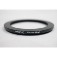 Rise Step Down Filter Ring 72mm - 58mm 72 mm - 58 mm 72 - 58