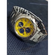 Seiko Chronograph Yellow SND409P1 Panda Watch ORIGINAL