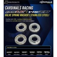 CARDINALS RACING Y15 SEAT VALVE SPRING STAINLESS STEEL VALVE SPRING WASHER CNC 1.5MM 2.0MM 2.5MM 3.0