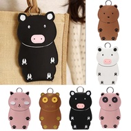 W3RF จี้ห้อยคอ กล่องใส่แว่นตา หนังพียู แฟชั่นสำหรับผู้หญิง กระเป๋าใส่แว่นตา  แบบพกพาได้ ถุงเก็บแว่นต